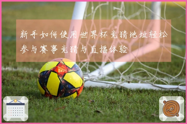 新手如何使用世界杯竞猜地址轻松参与赛事竞猜与直播体验